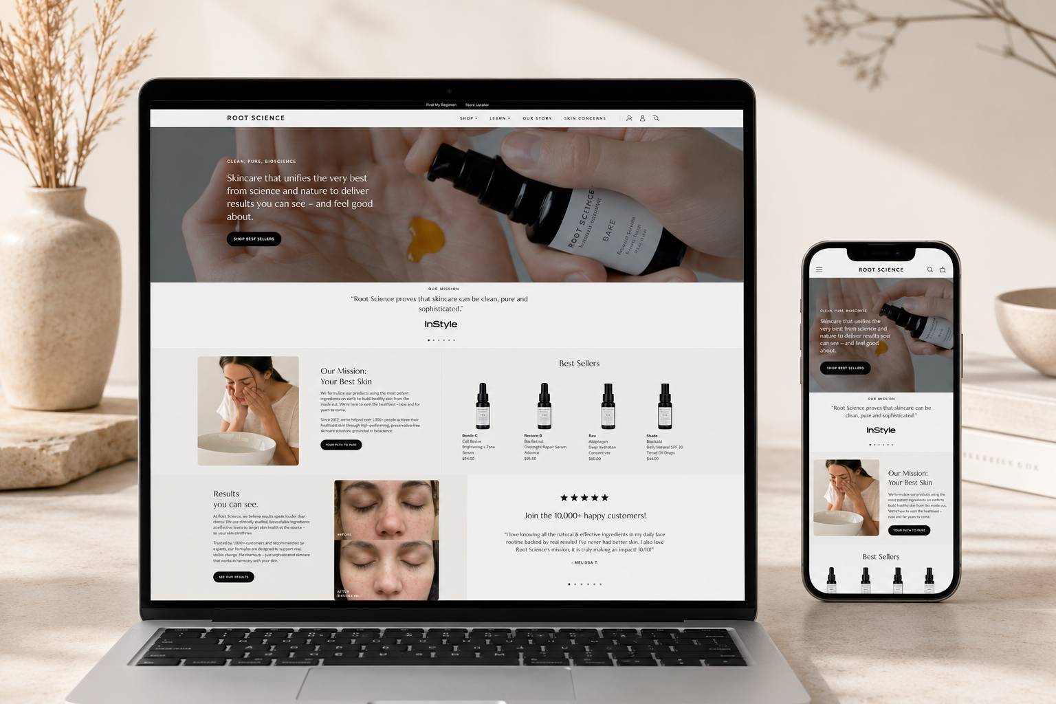 Root Science WooCommerce Store