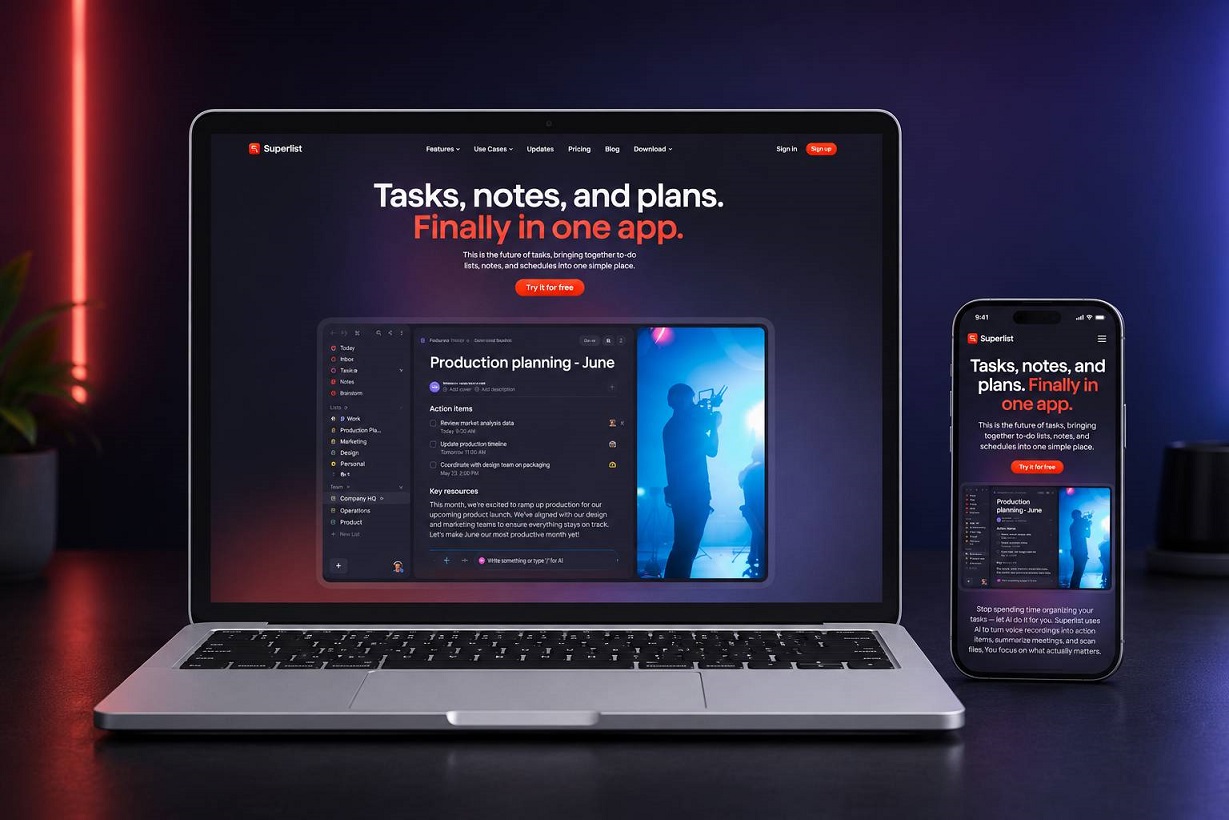 Superlist Webflow Website